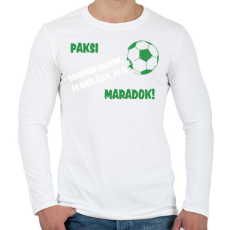 PRINTFASHION Paksi drukker - Férfi hosszú ujjú póló - Fehér