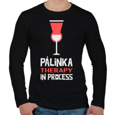 PRINTFASHION PALINKA - Férfi hosszú ujjú póló - Fekete