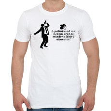 PRINTFASHION pálinka - Férfi póló - Fehér