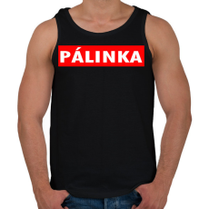 PRINTFASHION Pálinka is life - Férfi atléta - Fekete