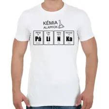 PRINTFASHION Pálinka kémia alapfok - Férfi póló - Fehér férfi póló
