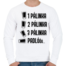 PRINTFASHION Pálinka padló - Férfi pulóver - Fehér
