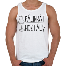 PRINTFASHION Pálinkát hoztál - Férfi atléta - Fehér