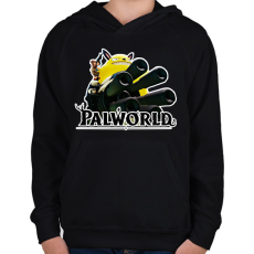 PRINTFASHION Palworld - Gyerek kapucnis pulóver - Fekete