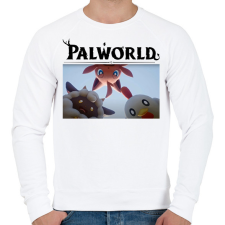 PRINTFASHION Palworld lények - Férfi pulóver - Fehér férfi pulóver, kardigán