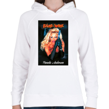 PRINTFASHION Pamela Anderson - Női kapucnis pulóver - Fehér női pulóver, kardigán