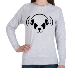 PRINTFASHION Panda beat - Női pulóver - Sport szürke