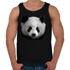 PRINTFASHION panda (fekete-fehér újság) - Férfi atléta - Fekete