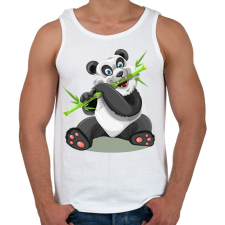 PRINTFASHION Panda  - Férfi atléta - Fehér atléta, trikó