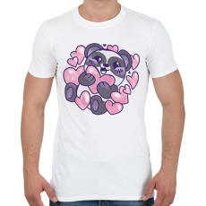 PRINTFASHION Panda - Férfi póló - Fehér