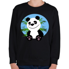 PRINTFASHION panda - Gyerek pulóver - Fekete gyerek pulóver, kardigán