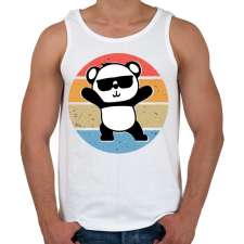 PRINTFASHION Panda Love - Férfi atléta - Fehér atléta, trikó