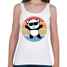 PRINTFASHION Panda Love - Női atléta - Fehér női trikó