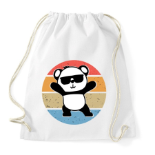 PRINTFASHION Panda Love - Sportzsák, Tornazsák - Fehér tornazsák