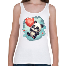 PRINTFASHION Panda - Női atléta - Fehér