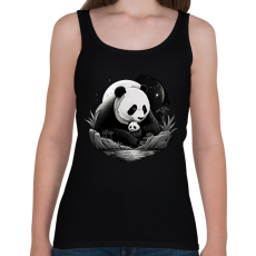 PRINTFASHION panda - Női atléta - Fekete