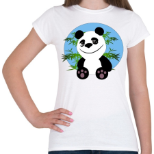 PRINTFASHION panda - Női póló - Fehér női póló