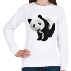 PRINTFASHION Panda - Női pulóver - Fehér