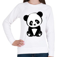 PRINTFASHION Panda - Női pulóver - Fehér női pulóver, kardigán