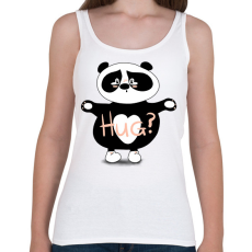 PRINTFASHION Panda ölelés  - Női atléta - Fehér