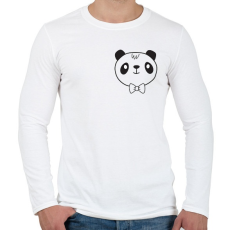 PRINTFASHION Panda páros 1 - Férfi hosszú ujjú póló - Fehér