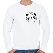 PRINTFASHION Panda páros 2 - Férfi pulóver - Fehér női pulóver, kardigán