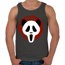 PRINTFASHION Panda Sikoly - Férfi atléta - Sötétszürke