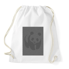 PRINTFASHION Panda - Sportzsák, Tornazsák - Fehér tornazsák