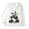 PRINTFASHION Panda  - Sportzsák, Tornazsák - Fehér