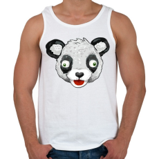 PRINTFASHION Panda Team Leader - Férfi atléta - Fehér