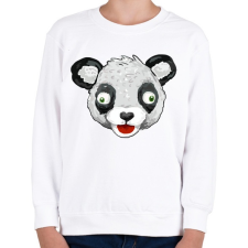 PRINTFASHION Panda Team Leader - Gyerek pulóver - Fehér gyerek pulóver, kardigán