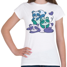 PRINTFASHION Pandák - Női póló - Fehér női póló