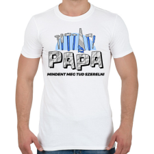 PRINTFASHION Papa a szerelő - Férfi póló - Fehér férfi póló