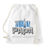PRINTFASHION Papa mindent magjavít - Sportzsák, Tornazsák - Fehér