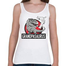 PRINTFASHION Papa szaurusz grandpasaurus - Női atléta - Fehér női trikó