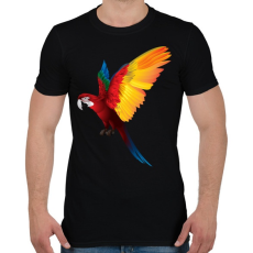 PRINTFASHION Papagáj - Férfi póló - Fekete