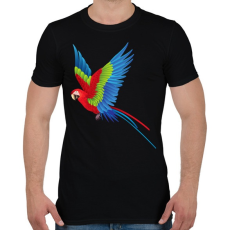 PRINTFASHION Papagáj - Férfi póló - Fekete