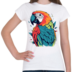 PRINTFASHION Papagáj  - Női póló - Fehér
