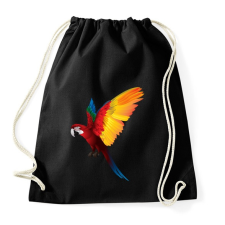 PRINTFASHION Papagáj - Sportzsák, Tornazsák - Fekete tornazsák