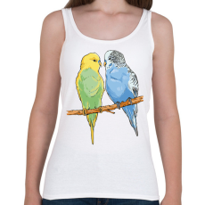 PRINTFASHION Papagájok - Női atléta - Fehér