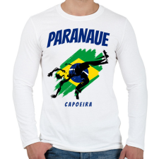 PRINTFASHION PARANAUE - Férfi hosszú ujjú póló - Fehér férfi póló