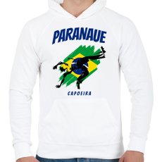 PRINTFASHION PARANAUE - Férfi kapucnis pulóver - Fehér