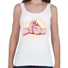 PRINTFASHION Paraszt nintendó - Női atléta - Fehér női trikó