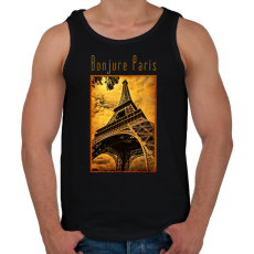 PRINTFASHION paris3 - Férfi atléta - Fekete