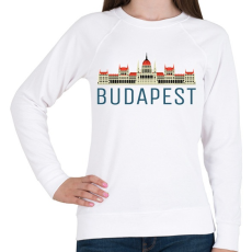 PRINTFASHION Parlament Budapest - Női pulóver - Fehér