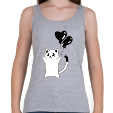 PRINTFASHION Páros cicás póló - a cuki - Női atléta - Sport szürke női trikó