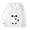 PRINTFASHION páros póló - szellem cica - Sportzsák, Tornazsák - Fehér