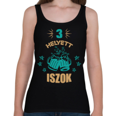 PRINTFASHION Páros terhesség - apuka - Női atléta - Fekete