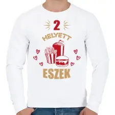 PRINTFASHION Páros terhesség - kismama - Férfi pulóver - Fehér férfi pulóver, kardigán