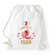 PRINTFASHION Páros terhesség - kismama - Sportzsák, Tornazsák - Fehér tornazsák